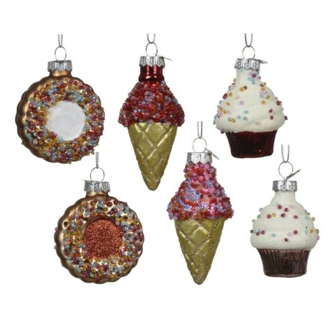 SFERE DOLCI VETRO 3 ASSORTITI H.7.5
